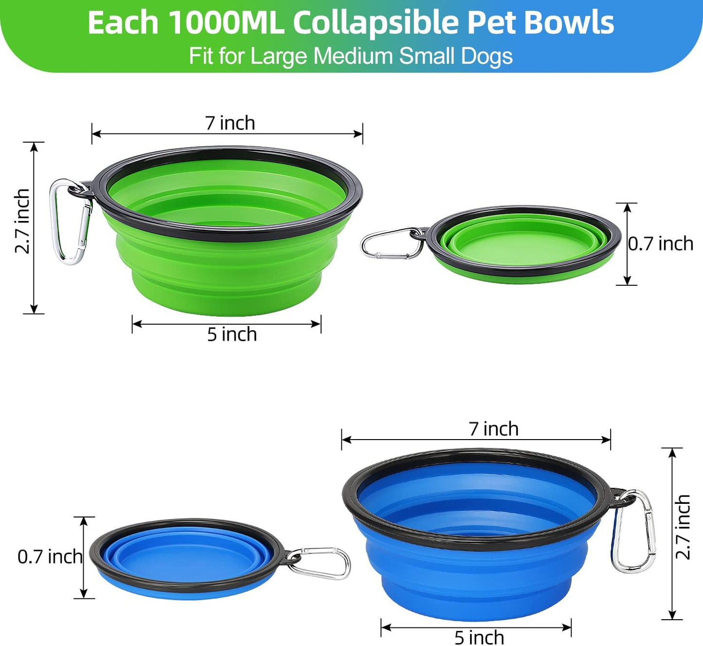 Plato Plegable para Mascotas – Portátil, Práctico y Resistente